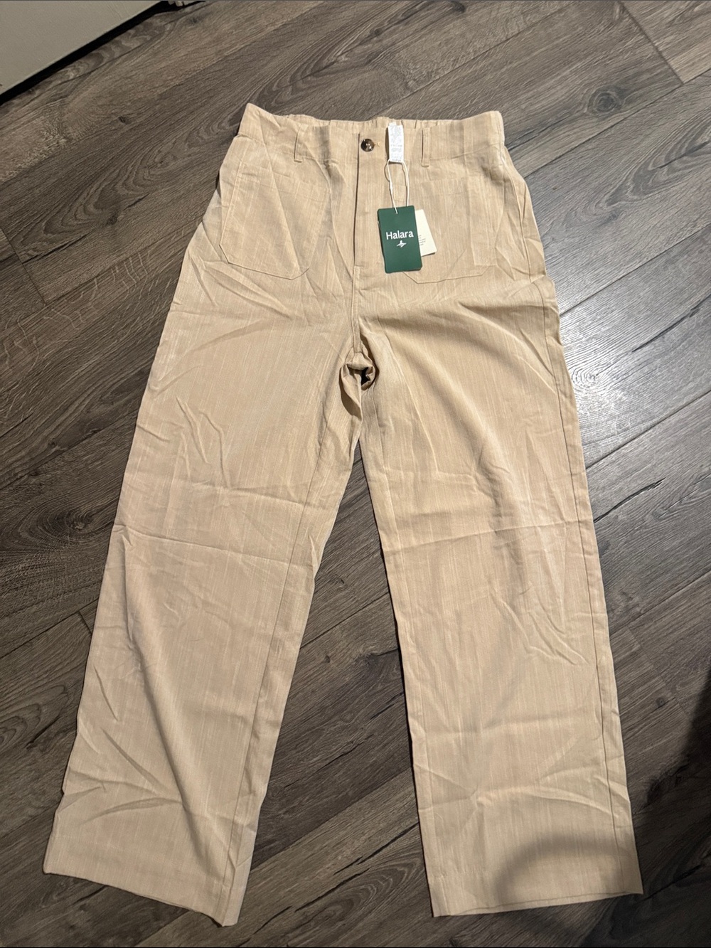 NWT Halara Beige High Waisted Wide Leg Pants - medium